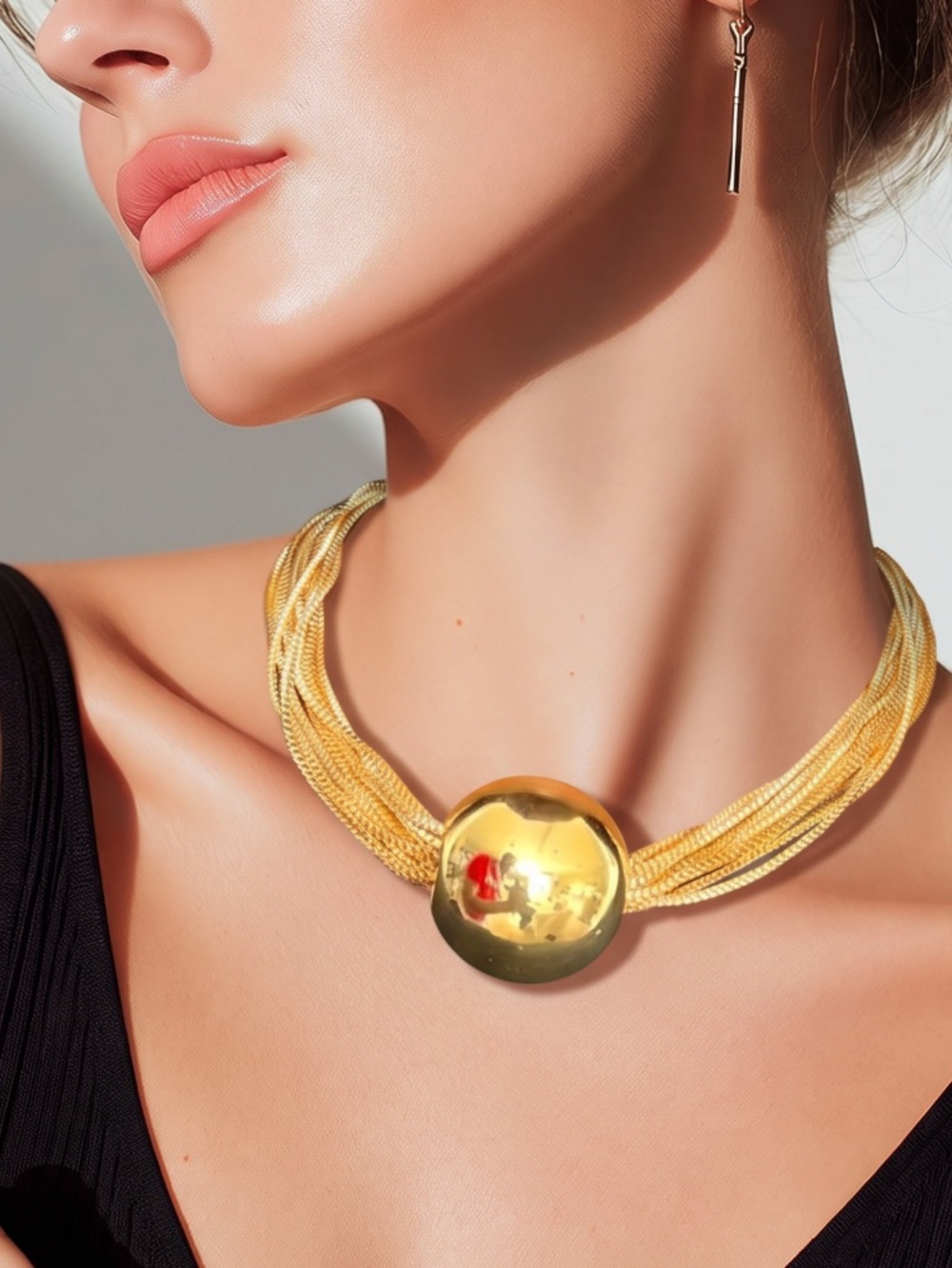 ❌Price Drop ❌Brand  New Gold Polished Brass Choker.